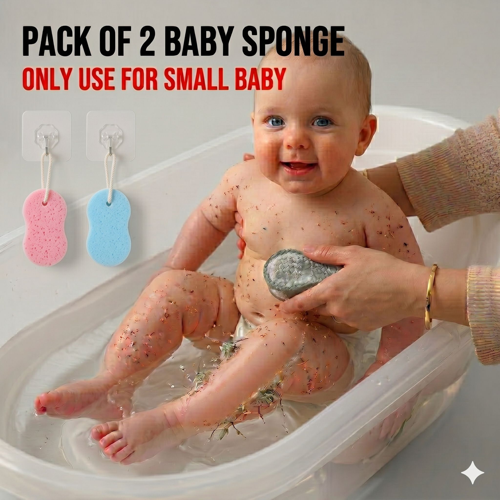 prime kitchen store india BabySoft Gentle Bath Sponge-picture-47