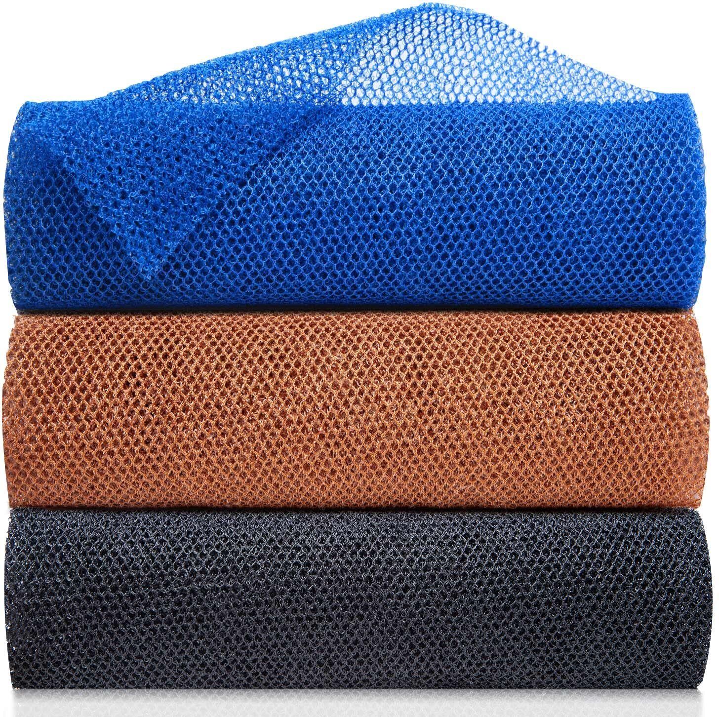African Bath Net Sponge 3 Pcs Stretchable Exfoliating Body Scrubber Mesh-image-3