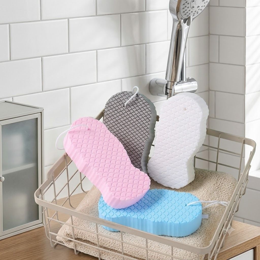 amazifystore Body Exfoliator Sponge Dead Skin Remover Shower Scrubber pack of 1-picture-14
