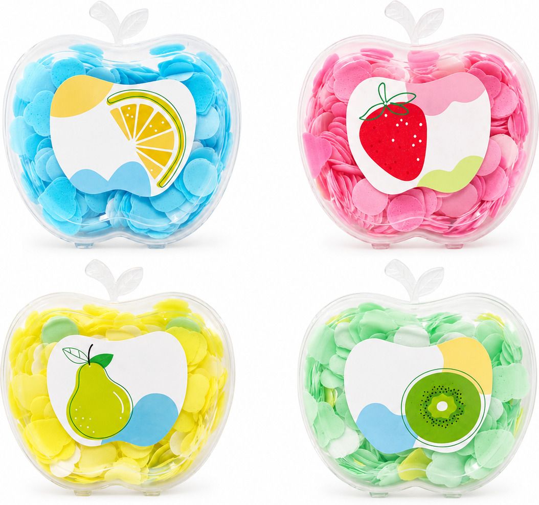 mishi Apple shape Paper Soap Strips Box For Traveling Disposable-picture-45