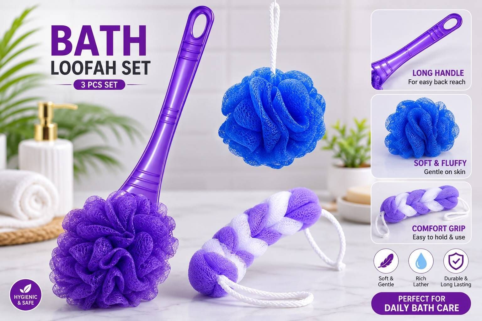 sonaessential 3-in-1 Bath Loofah Set-picture-12