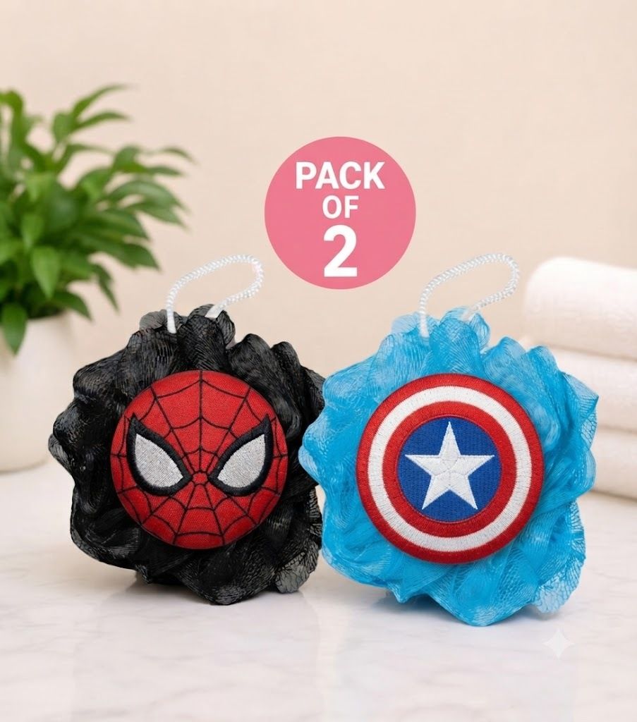 kudowhirl Bath Sponge Kid Cleaning Body Shower Cartoon Loofah Soft Exfoliate Wash Scrubber-picture-32