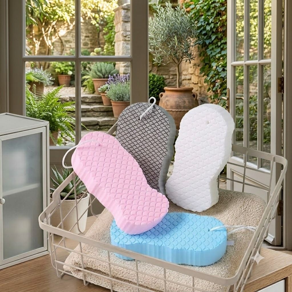 Soft PVA Exfoliating Sponge Dead Skin Cleaner Shower Bath Scrubber-image-41