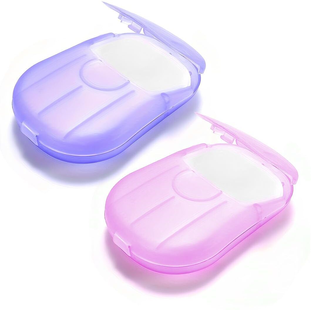 Portable Foaming Paper Soap Sheets Travel Hand Wash Case-image-27