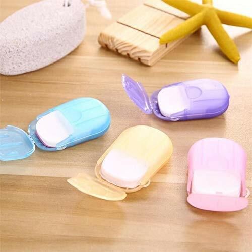 Soap Flakes Mini Soap Paper Travel Hand Washing Box Plastic Toilet Paper Holder-image-33
