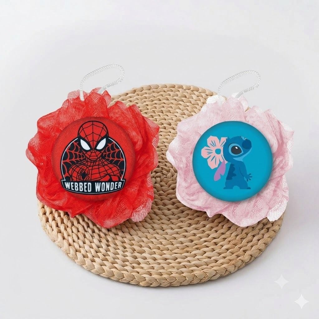 momscape Kids Bath Sponge Cleaning Body Shower Loofah Bathing Soft Exfoliate Wash Scruber-picture-16