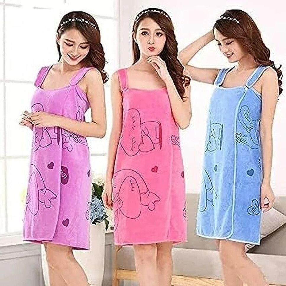 vrdh Multicolor Free Size Bath Robe-picture-25