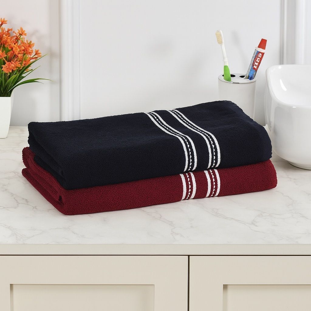 ojalika fashion Terry Cotton, Polycotton 450 GSM Bath, Beach, Sport Towel Set-picture-26