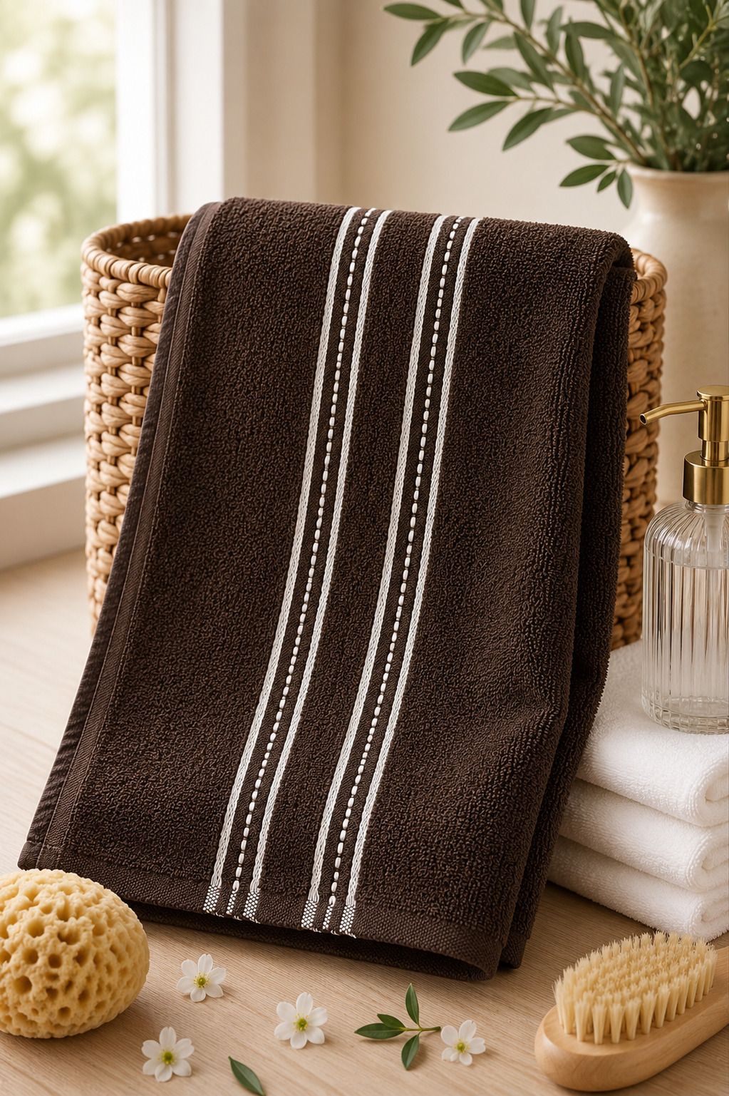 satisfyn Cotton 400 GSM Hair, Bath, Face, Sport, Beach, Hand Towel-picture-34