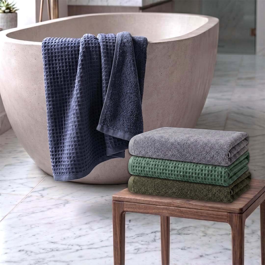 Cotton 450 GSM Bath Towel Set-image-7