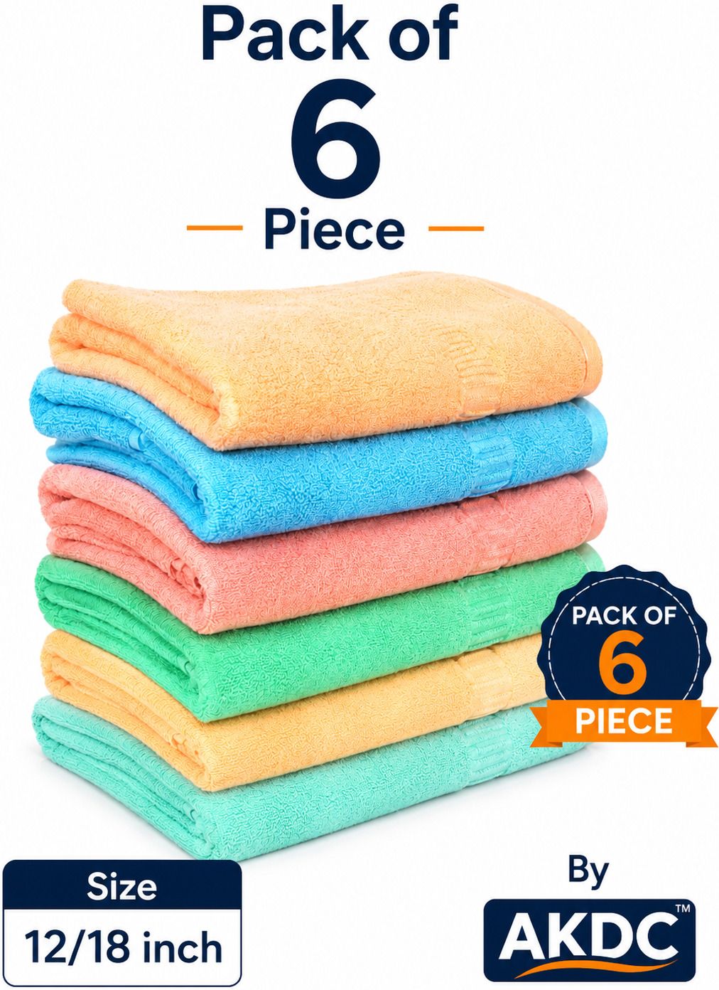 akdc Cotton, Microfiber, Polycotton, Terry Cotton 450 GSM Bath, Beach, Face, Hair, Hand, Sport Towel Set-picture-23