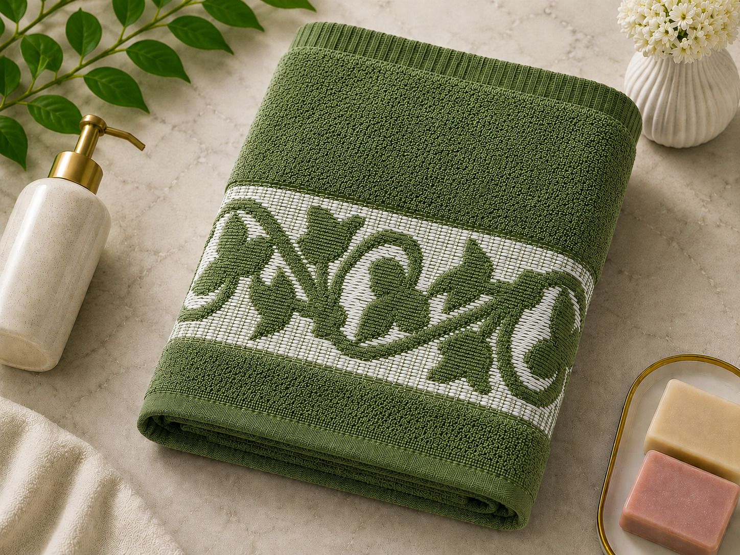 Cotton 600 GSM Bath Towel-image-2