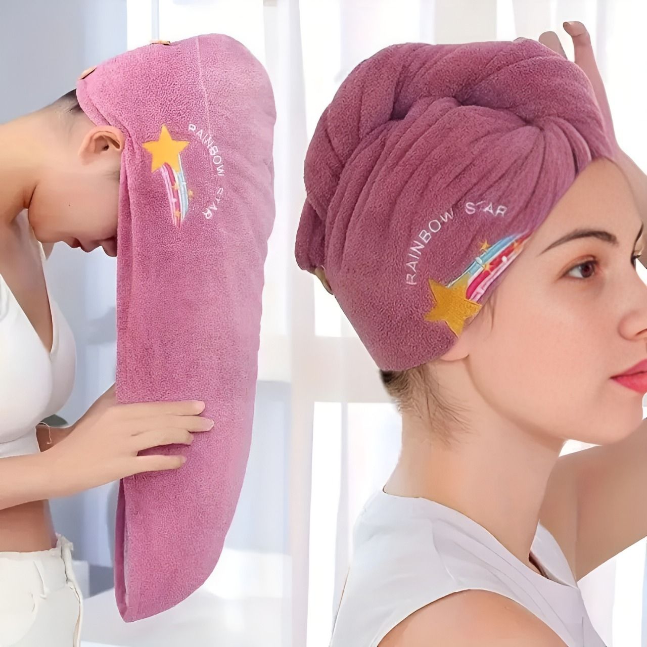 grsm Microfiber 600 GSM Hair, Bath Towel-picture-11