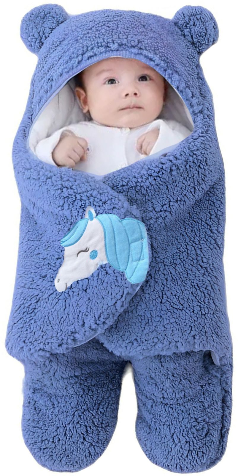 New Born Hooded Supersoft Swaddle Wrapper Cum Sleeping Bag For babies Sleeping Bag