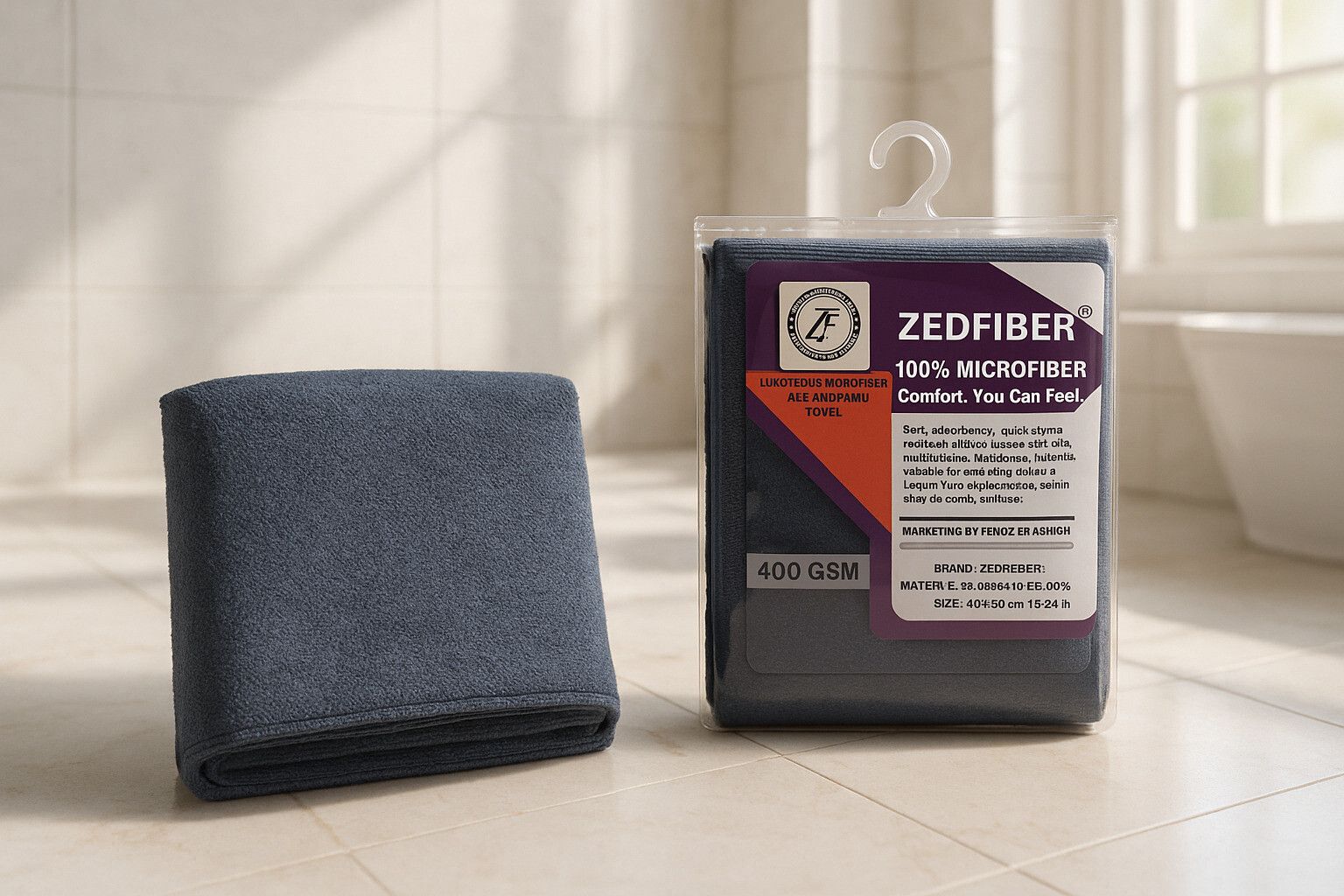 zedfiber Microfiber 400 GSM Face, Hair, Hand, Sport Towel-picture-39