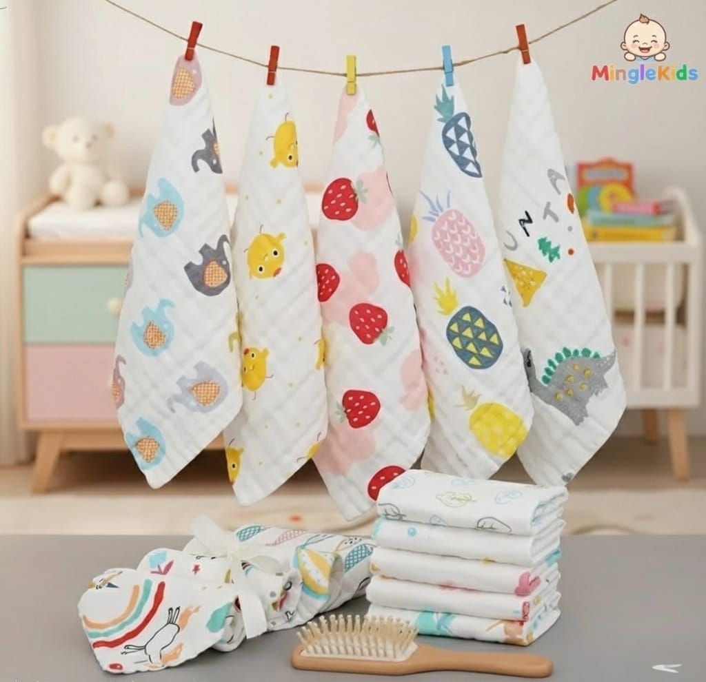 minglekids Cotton 500 GSM Bath, Face, Hand Towel-picture-12