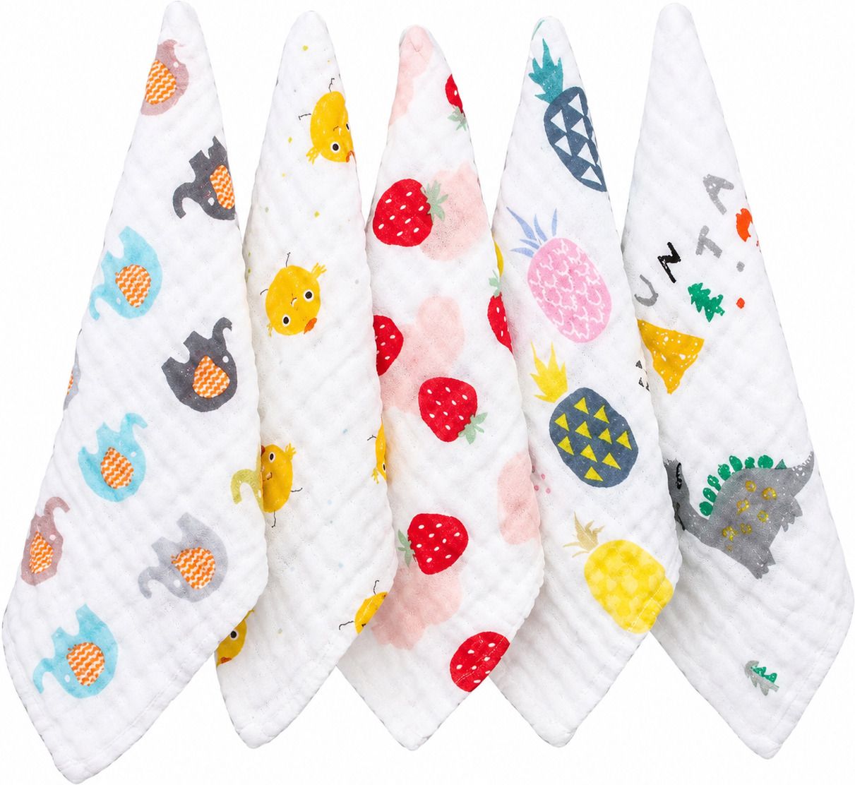 fourbaby Cotton 120 GSM Bath, Beach, Face, Hair, Hand, Sport Towel Set-picture-38