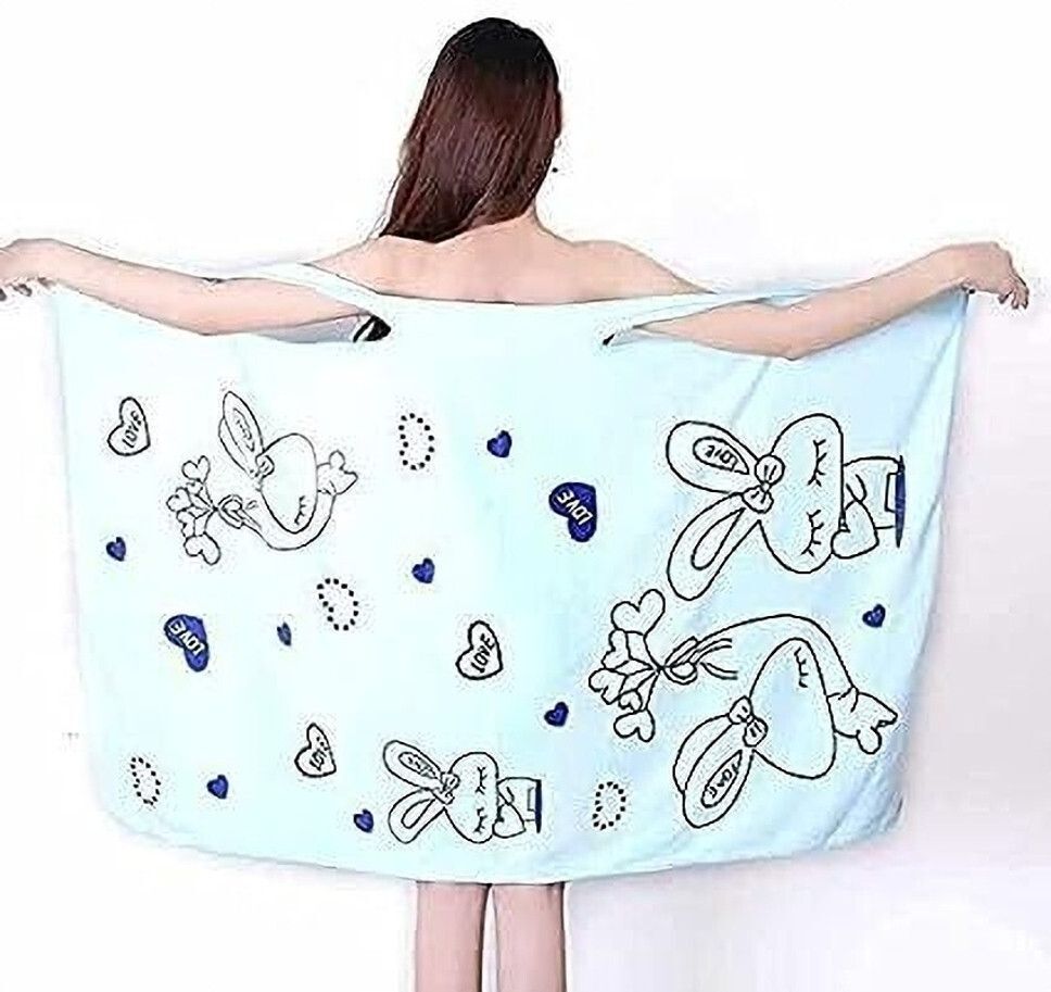 sjk Multicolor Free Size Bath Robe-picture-13
