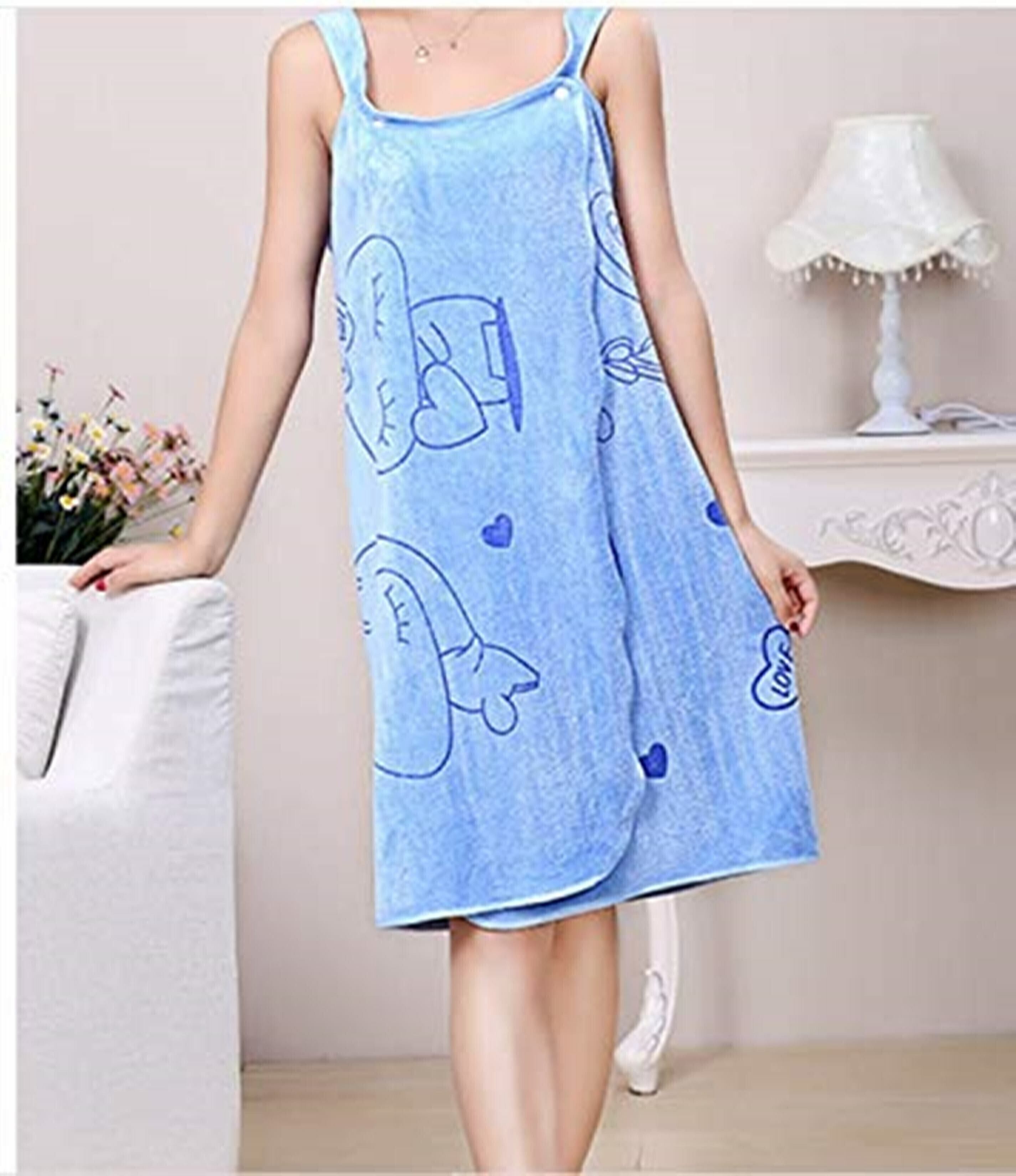 sjk Multicolor Free Size Bath Robe-picture-15