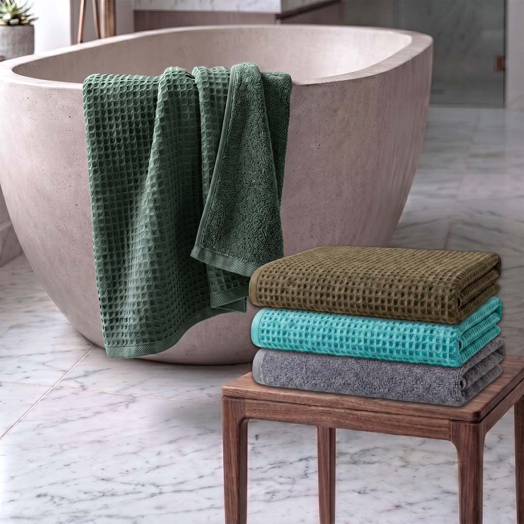 athom living Cotton 450 GSM Bath Towel Set-picture-44