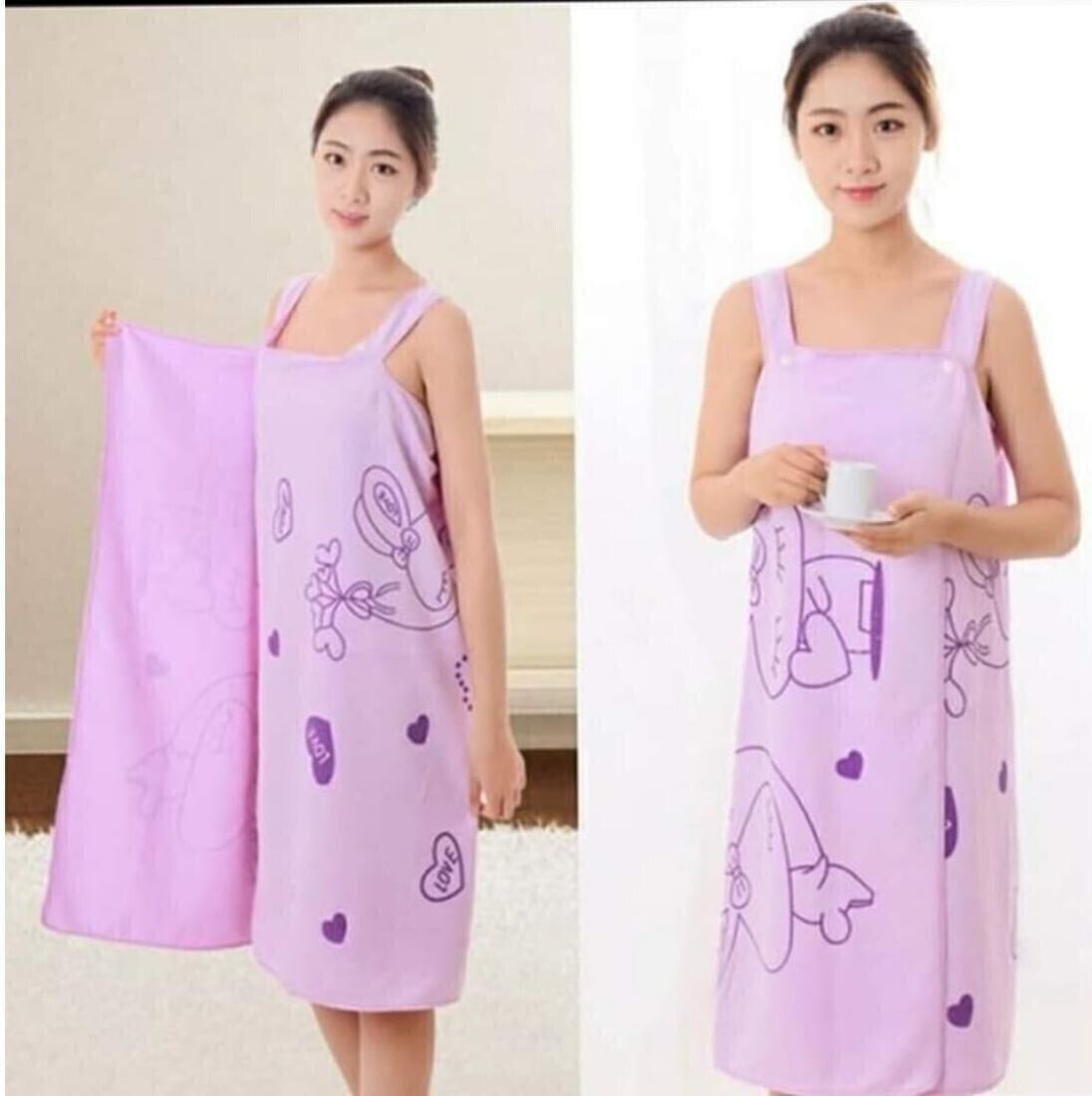 vrdh Multicolor Free Size Bath Robe-picture-11