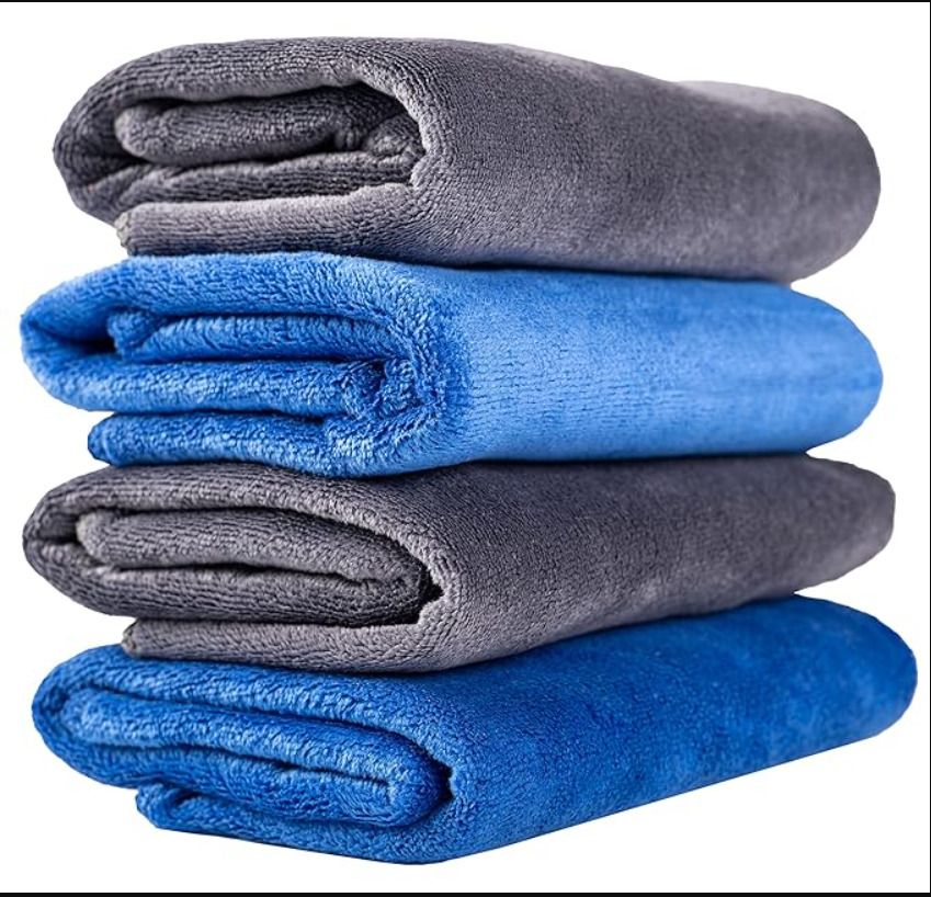 Microfiber 400 GSM Sport, Beach, Face, Hand, Bath Towel Set-image-44