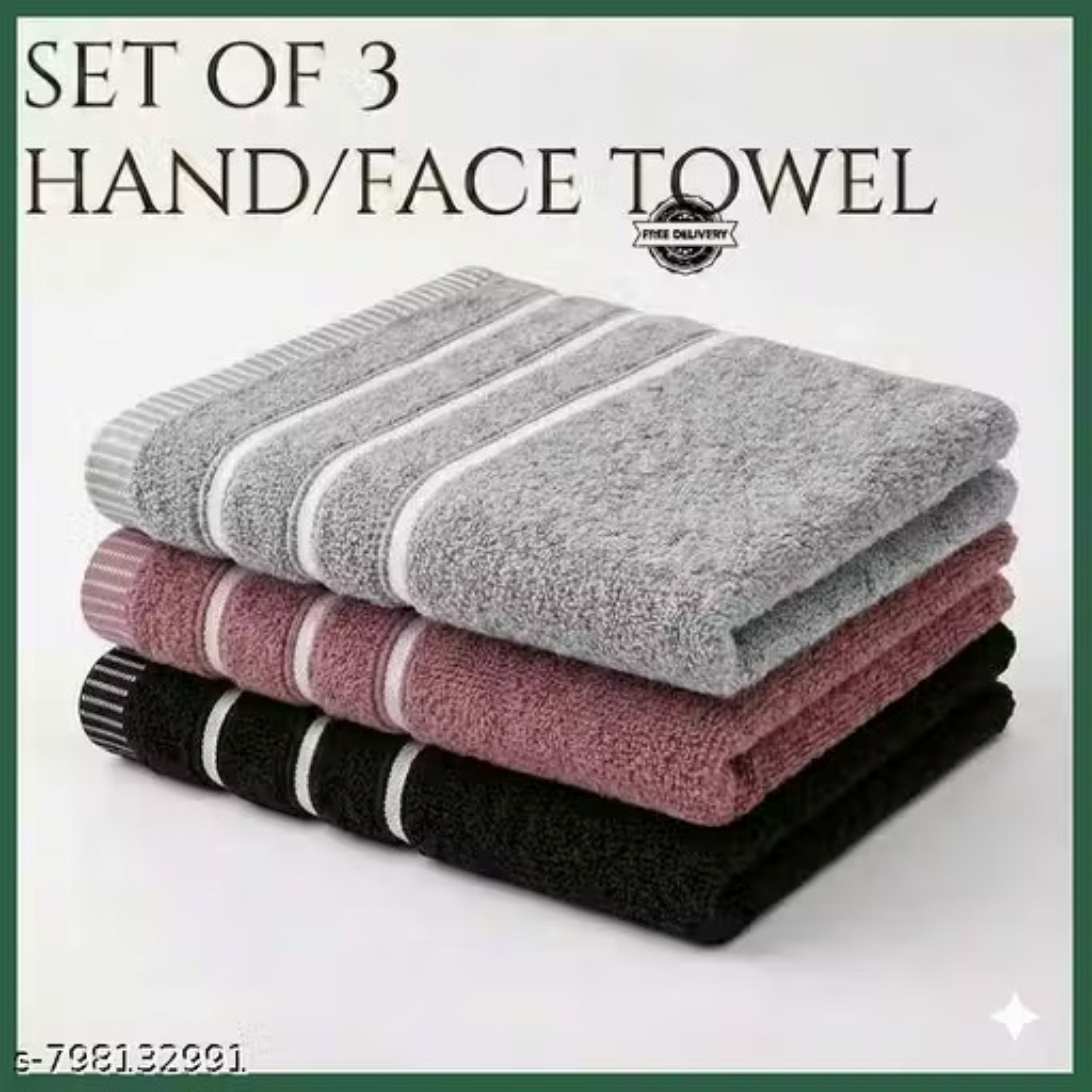 Cotton 400 GSM Face, Hand, Sport Towel-image-35