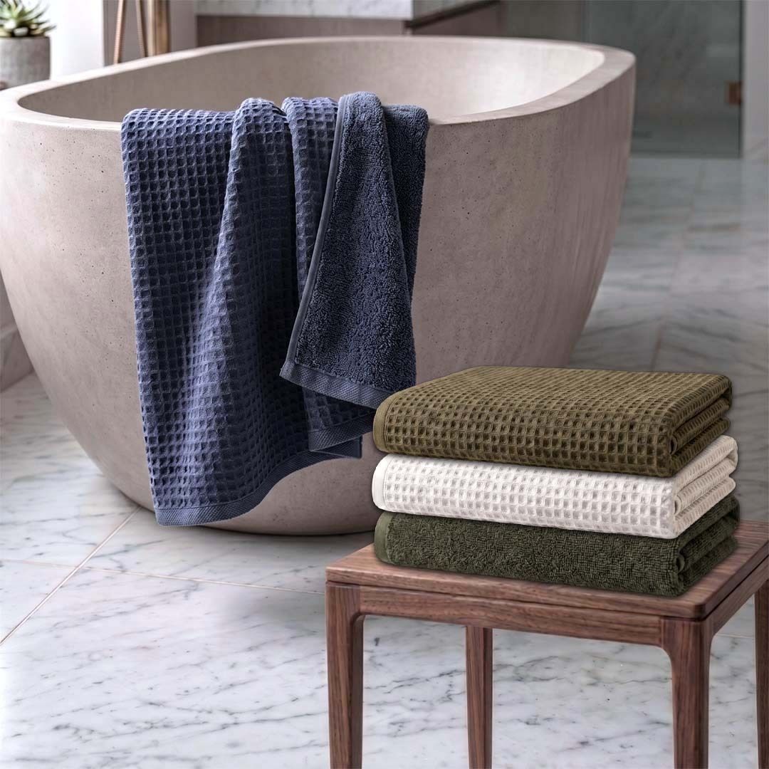 athom living Cotton 450 GSM Bath Towel Set-picture-43