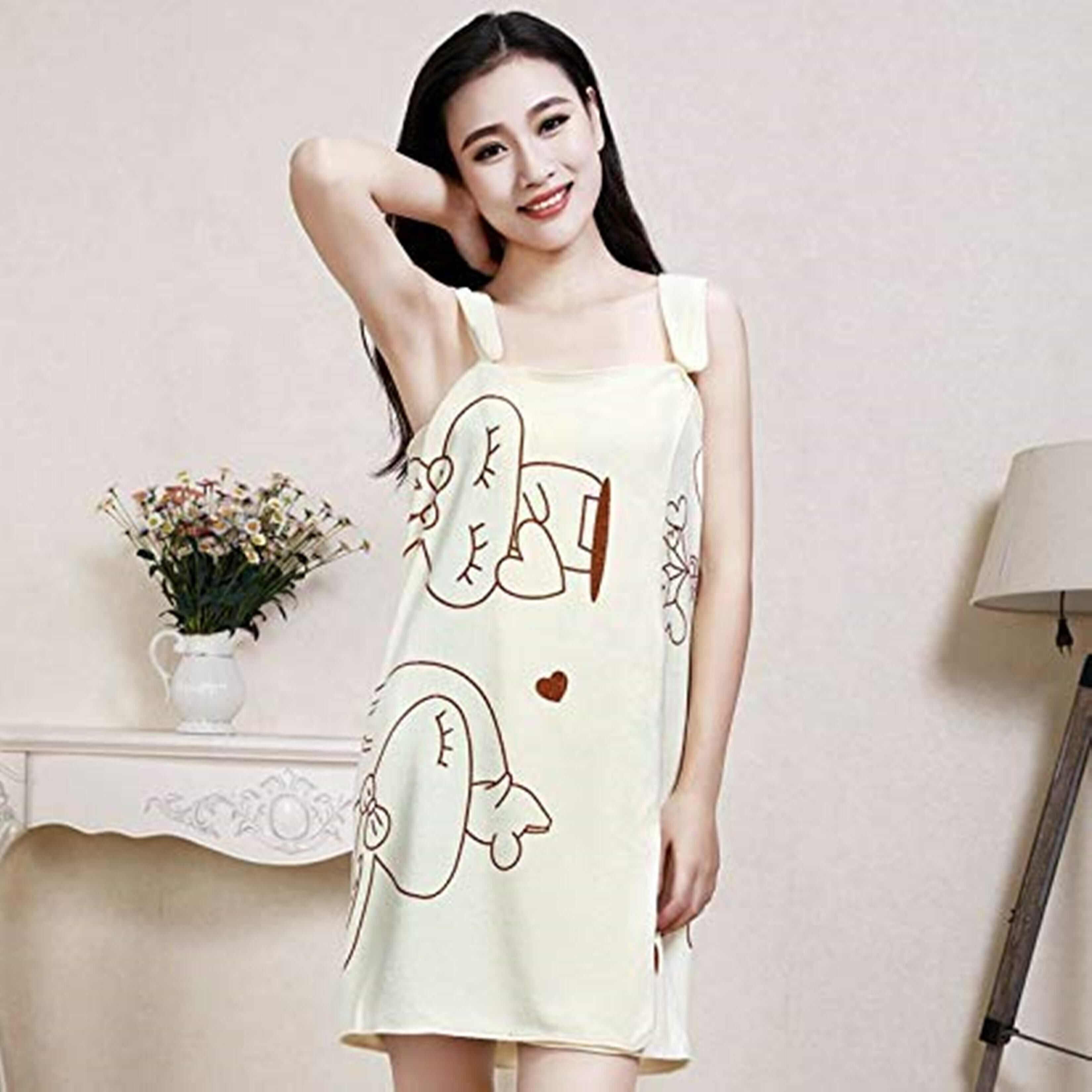 sjk Multicolor Free Size Bath Robe-picture-37