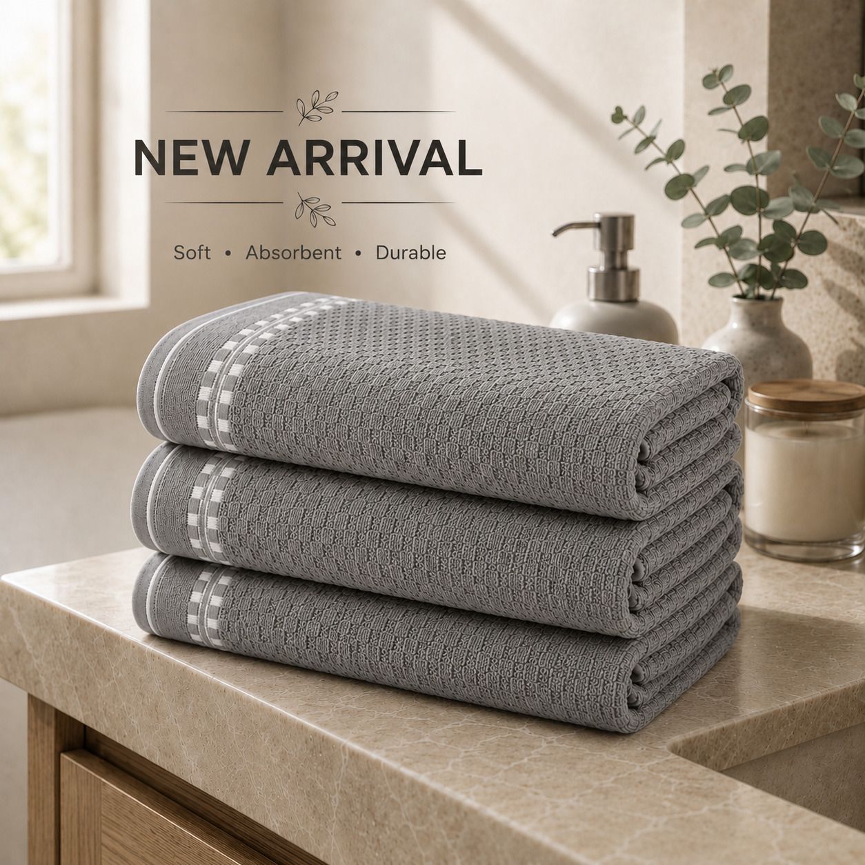 girjahub Cotton 490 GSM Hand Towel-picture-37