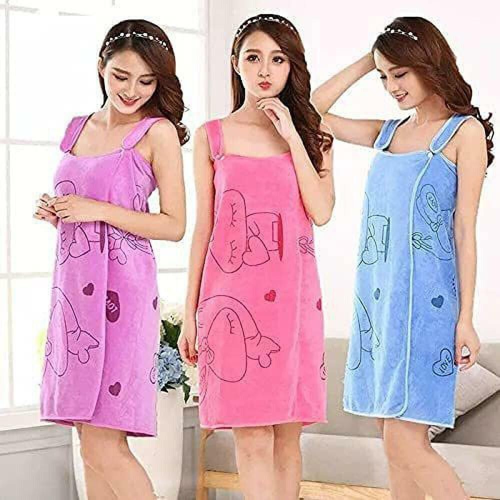 vrdh Multicolor Free Size Bath Robe-picture-41
