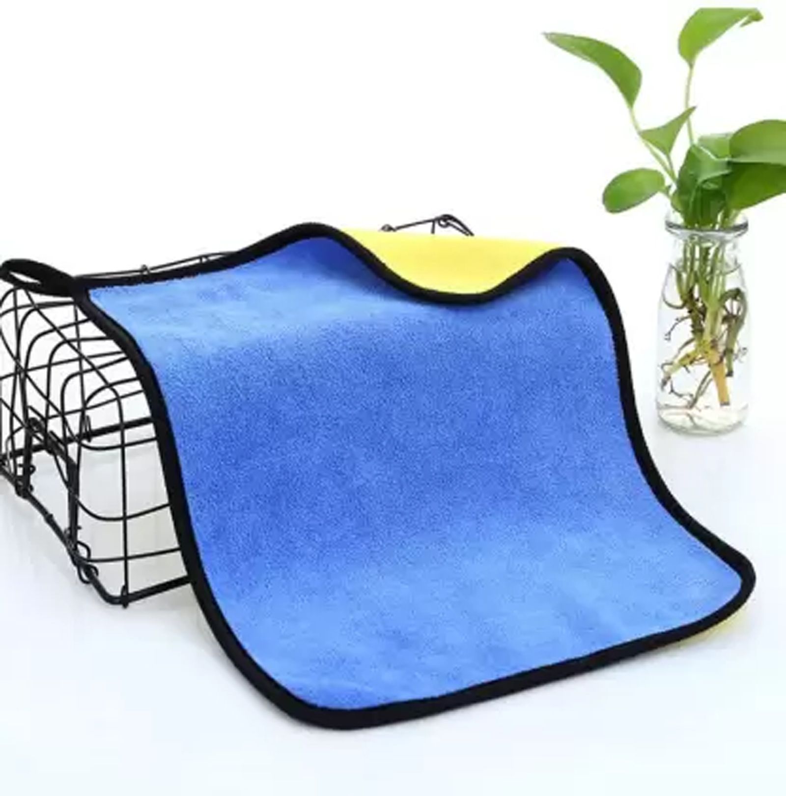 600 GSM 40x30 cm Ultra Fast Drying, Car Dusting & Cleaning Towel MCT30x3.446 Wet and Dry Microfiber Cleaning Cloth-image-4