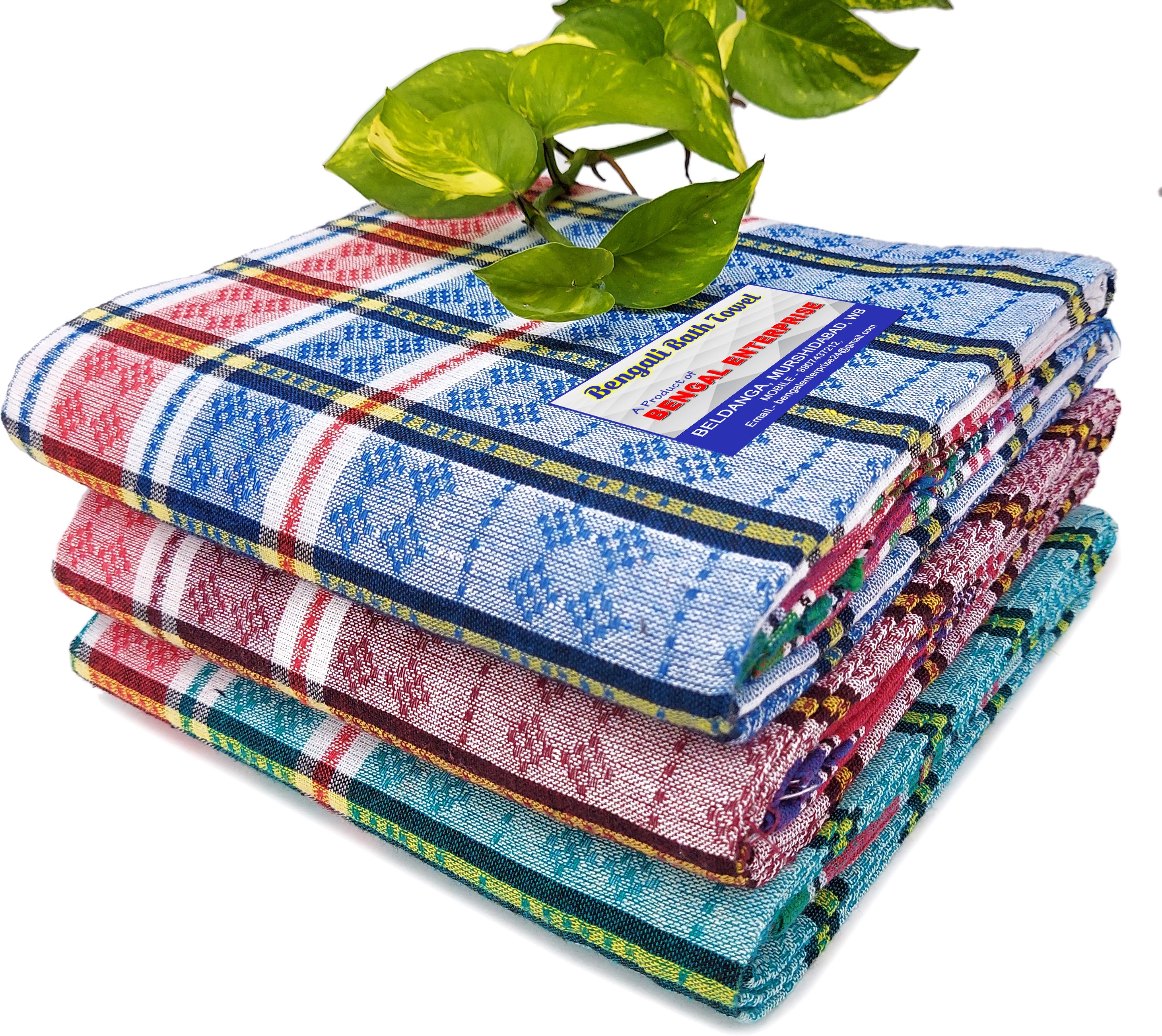 bengal enterprise Cotton 400 GSM Bath, Beach, Hair Gamcha-picture-26