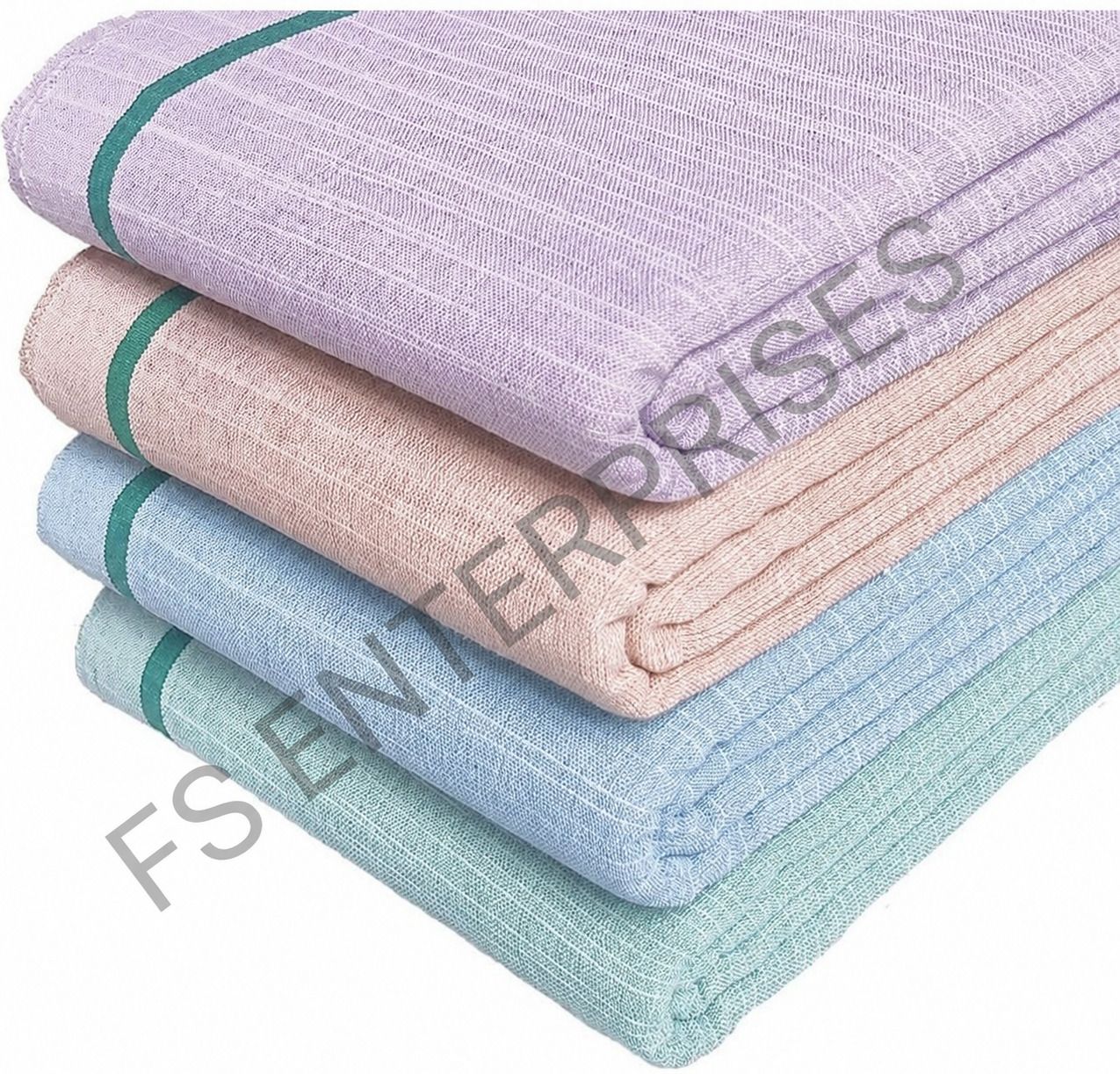 Cotton 350 GSM Bath, Beach, Face, Hair, Hand, Sport Gamcha Set-image-48
