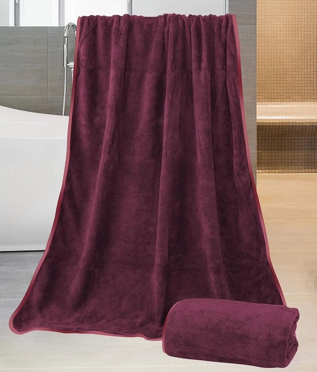 Microfiber 300 GSM Bath Towel-image-49