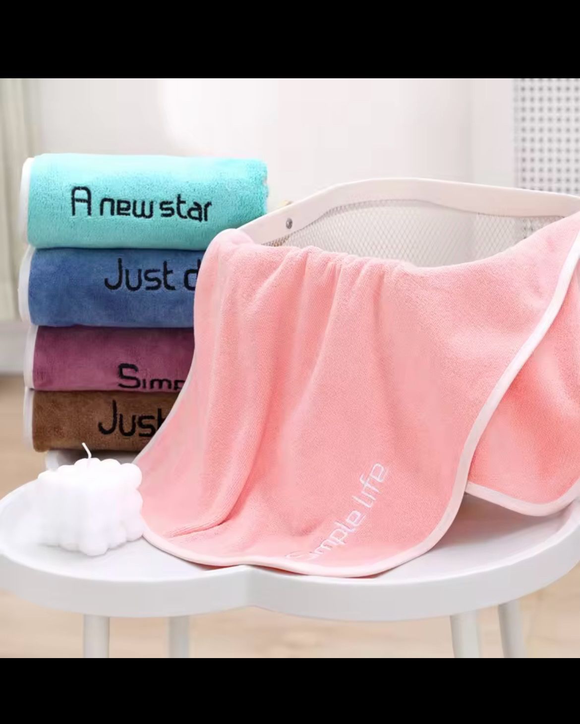 akdc Microfiber, Cotton 400 GSM Hair, Beach, Sport, Face, Hand Towel-picture-23