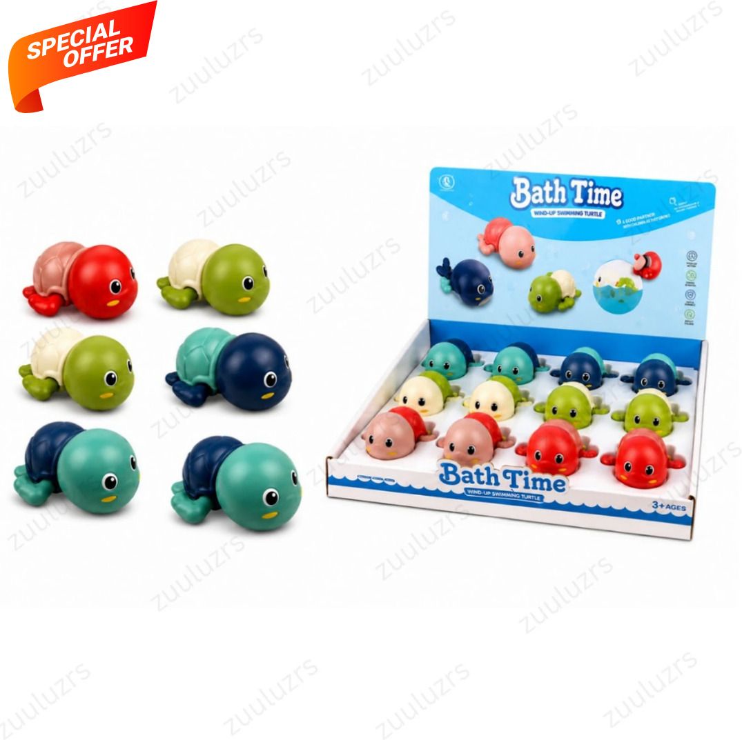 zuuluzrs Swimming Turtle Bath Toy Wind Up Water Floating Turtle for Kids Bathtub Toy Bath Toy-picture-36