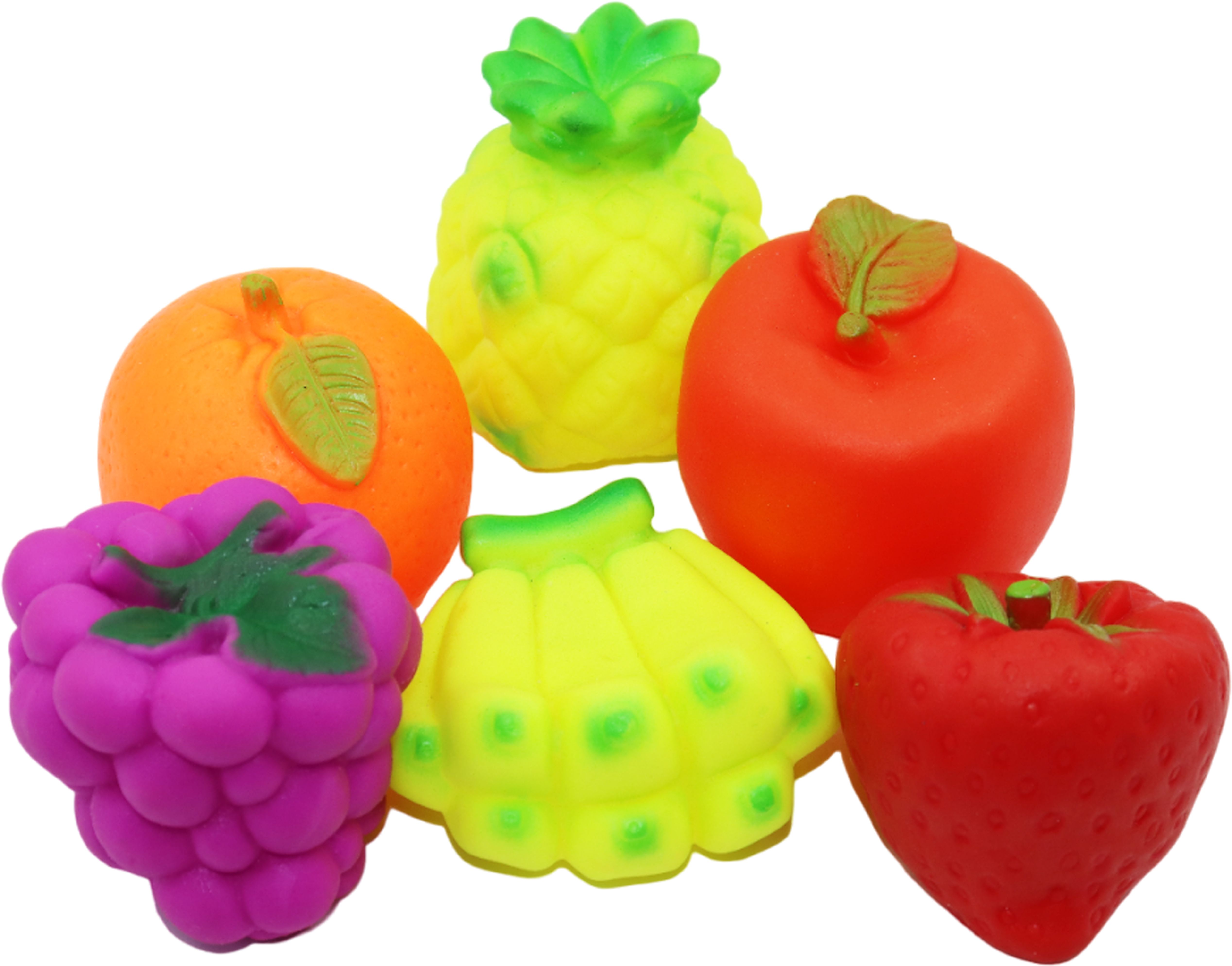 asian 6Pcs Squeezy Scented Fruit Toy for kids Bath Toy-picture-12