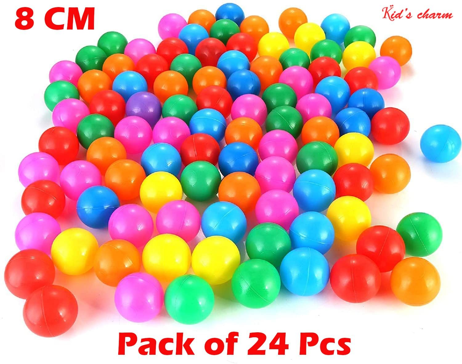24 Premium Plastic Balls Multicolour 6CM Baby Balls for Pool Pit/Ocean Ball Bath Toy-image-33