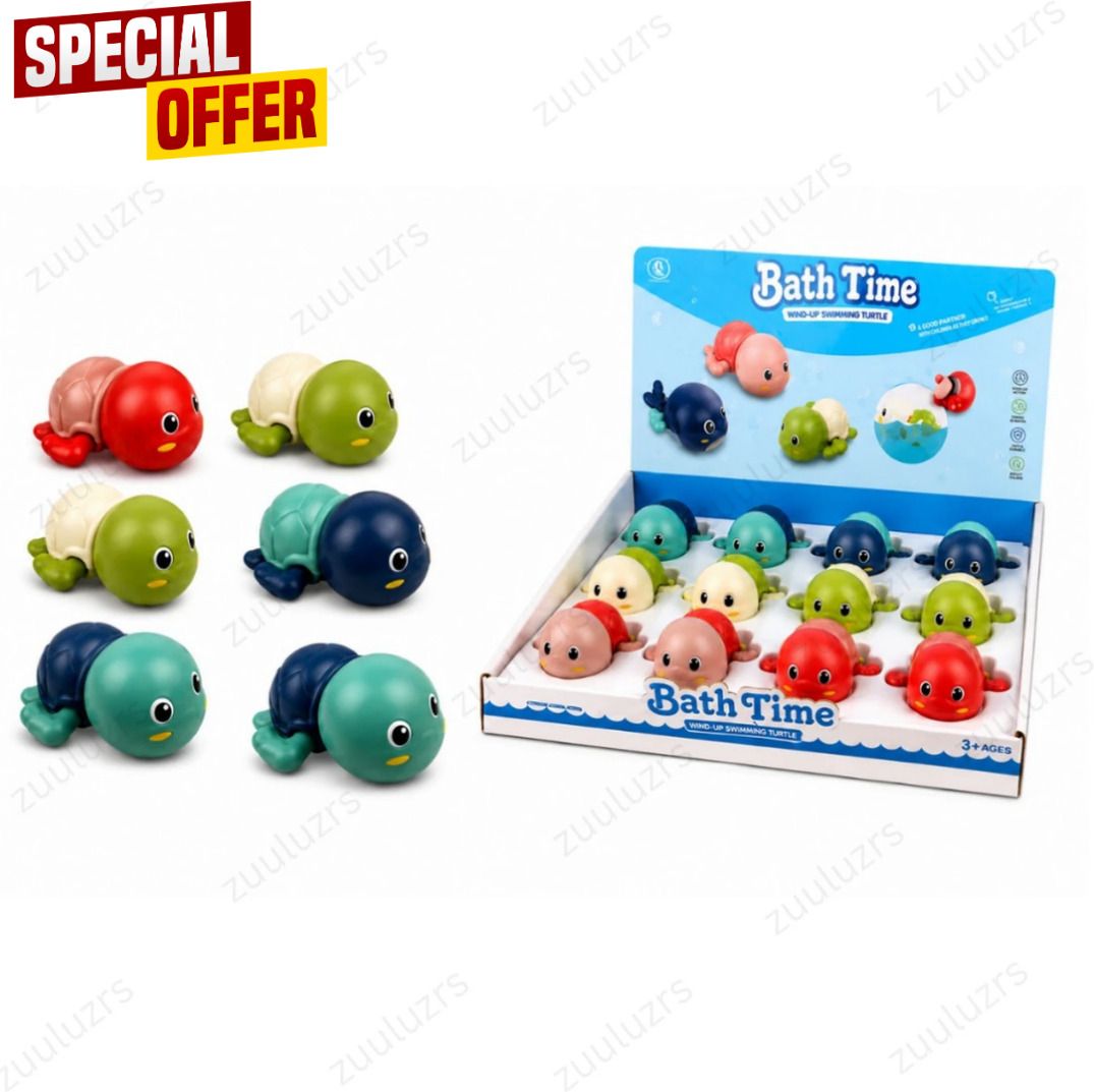 Cute Swimming Turtle Bath Toy Wind Up Floating Water Play Toy for Children Bath Toy-image-13