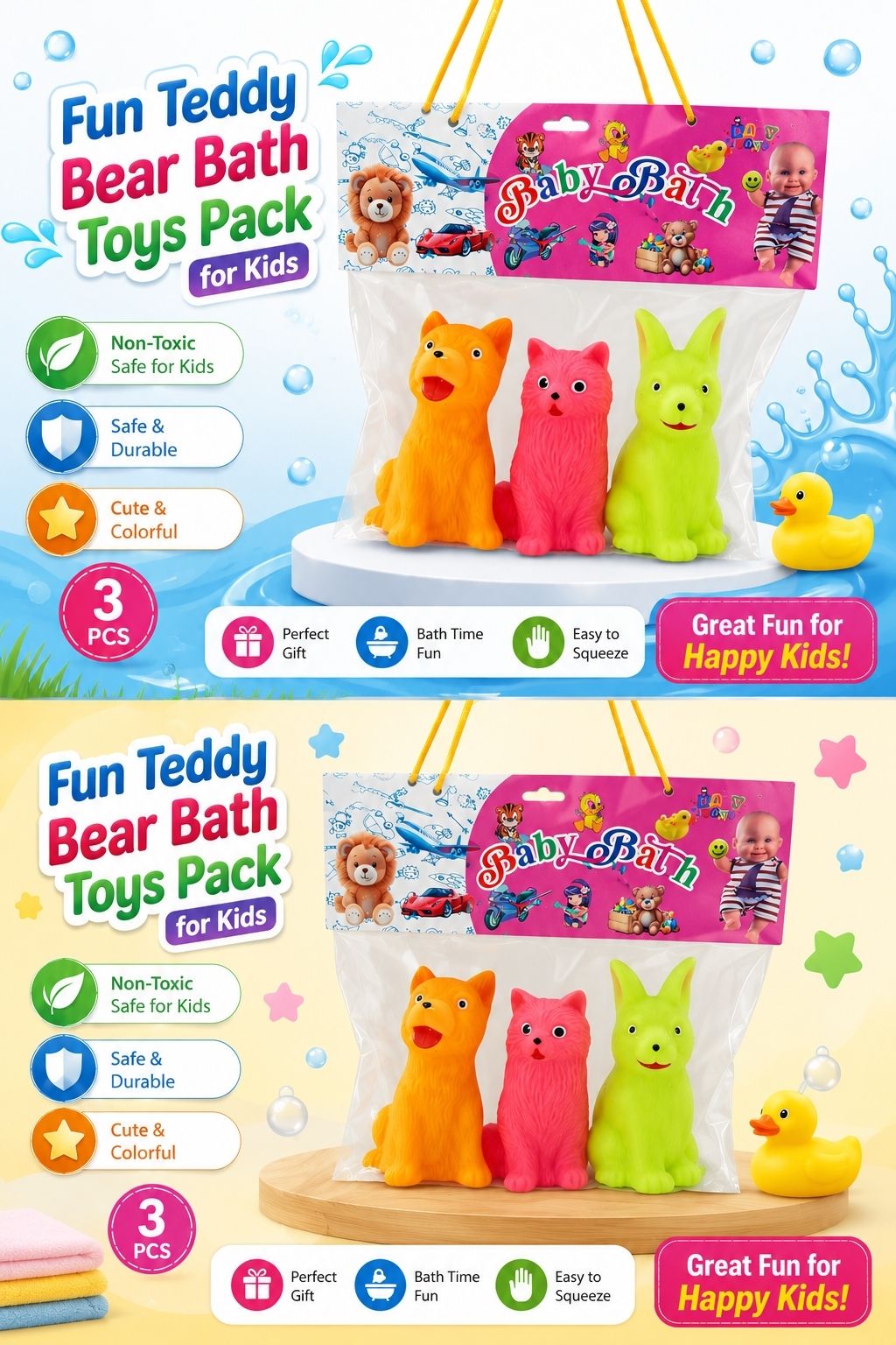 Animal-shaped water play toys Bath Toy-image-23