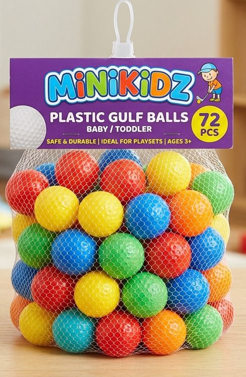 Baby Premium Multicolour 72PCS Golf Balls for Kids Bath Toy Bath Toy-image-42