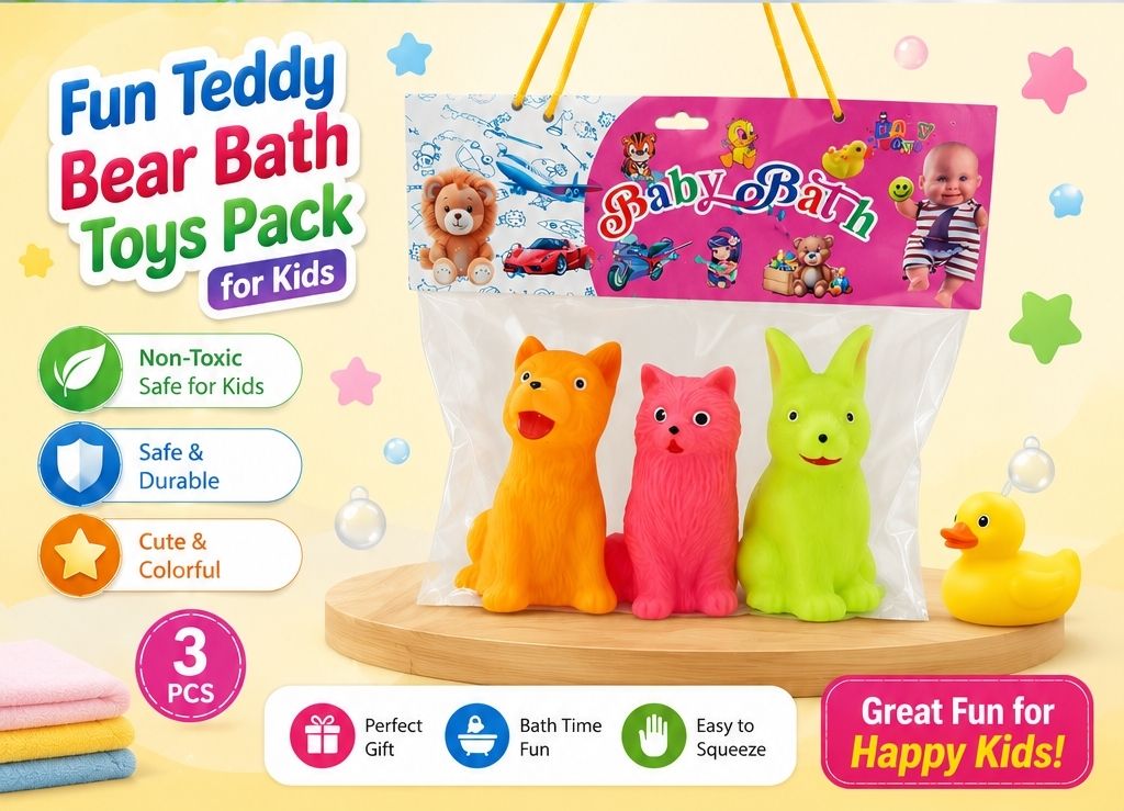 Cat rabbit and fox Bath Toy-image-1