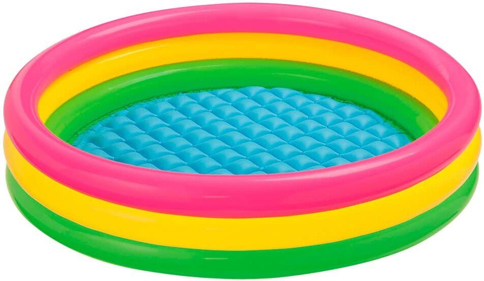 twks INTEX BABY POOL Sunset Glow Baby Pool, Multi Color Inflatable Swimming Pool-picture-11