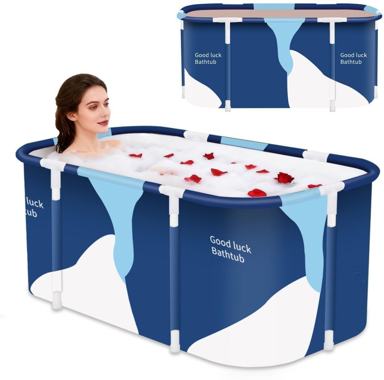 yopple Foldable Portable Adult Bath Tub Thermal Insulated Soaking Bathtub-picture-13