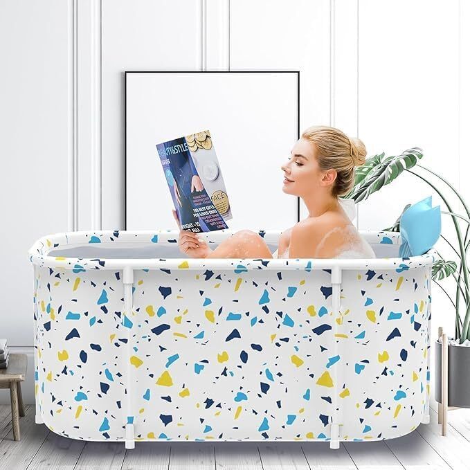 Portable Foldable Bathtub AN-Bathtub Soaking for Adults Free-standing Bathtub-image-23