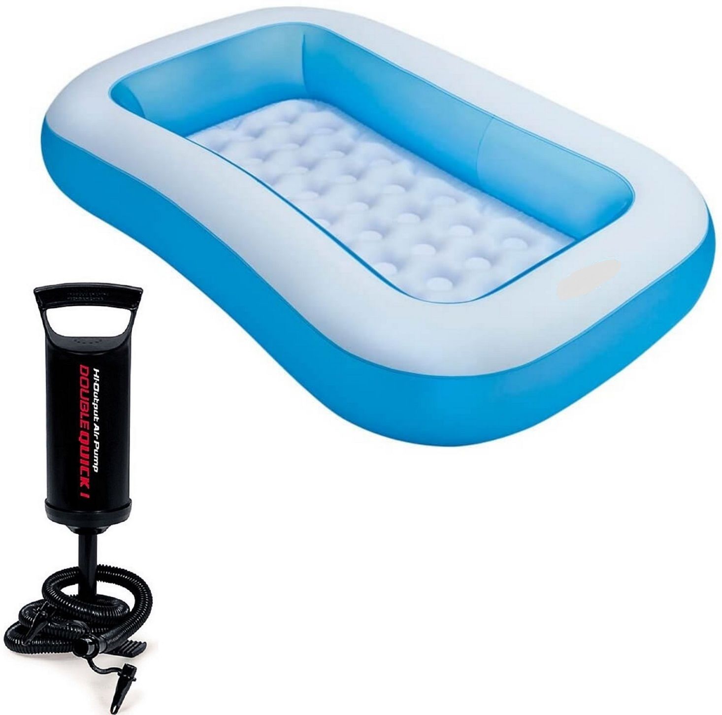 5.5 FT. Bath tub for Baby Inflatable Rectangular Pool with Air Balloon Pump Inflatable Swimming Pool-image-39