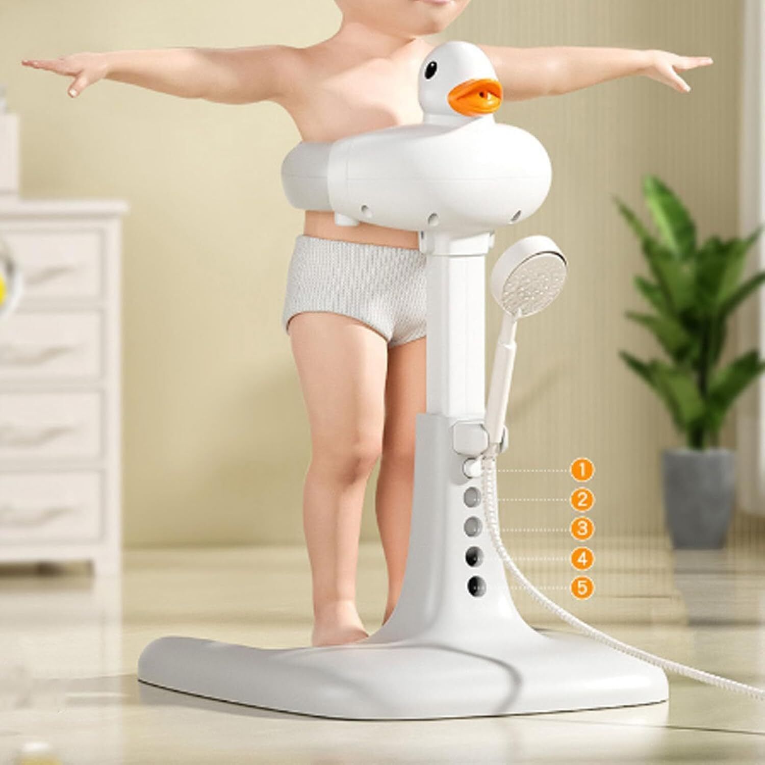 Adjustable Baby Shower Bath Stand Straight Bathtub Safety Rail-image-30