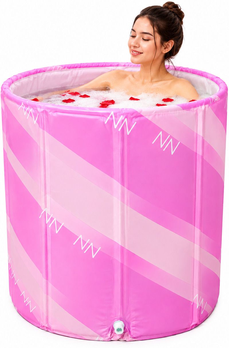 Portable Foldable Adult Bath Tub for Bathroom Home Spa Hot & Cold Ice Bath Soaking Tub with Drain Hole Thickened Insulated Freestanding Bathtub Free-standing Bathtub-image-43