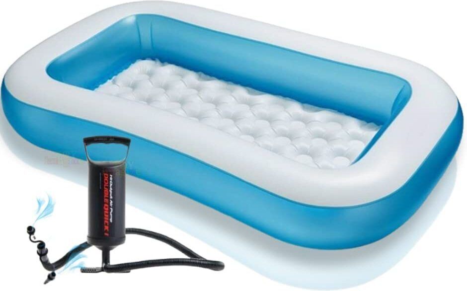 5.5ft Portable Inflatable & Foldable Kids Swimming Pool with Air Pump-image-14